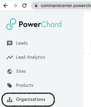 Organizations list page